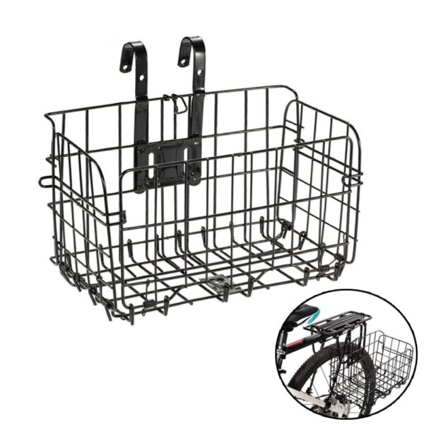 Giỏ xe đạp gấp gọn chất liệu kim loại
